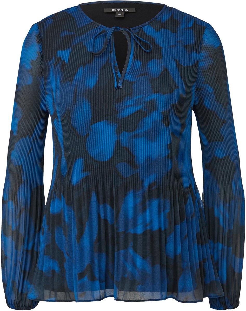 comma - female - Chiffon blouse met plooien