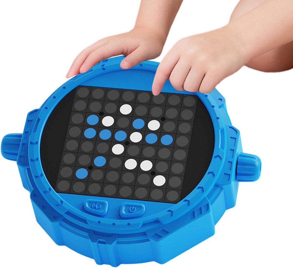 Elektronisch Schaakbord - Interactief Puzzelspel Robot Schaakbord - Strategische Training - Schaalbare Moeilijkheidsgraden - 12.6 x 10.4 cm - Blauw