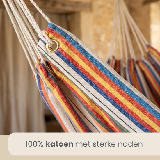 XXL Hangstoel voor 2 Personen - 185x130 Tuin Hangstoel tot 150kg - Zit Hangmat Binnen en Buiten