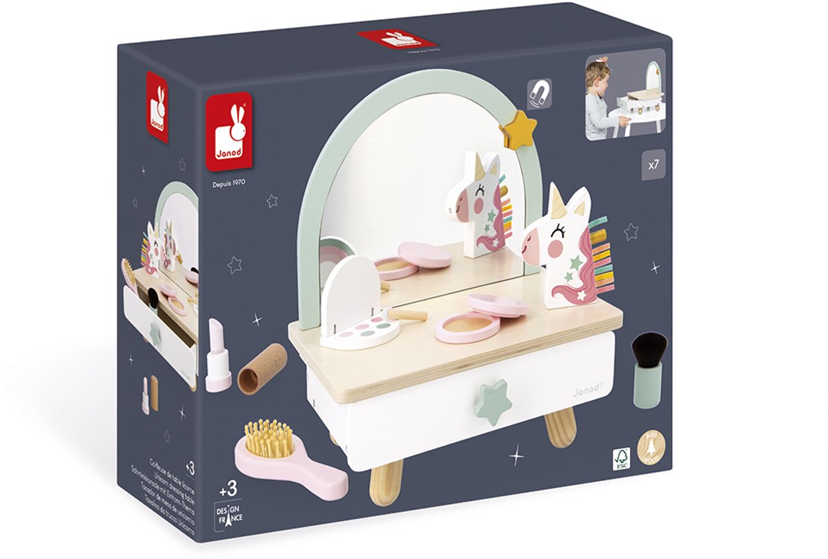 Janod - Unicorn - Houten kappers tafel — afbeelding 7