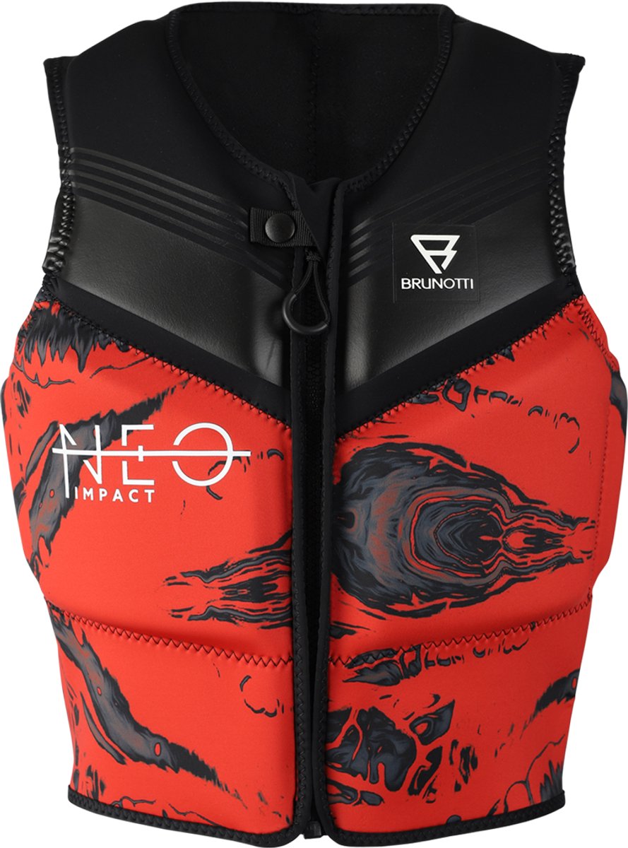 Brunotti Neo Kitesurf Impactvest - Kite Impact Vest voor onder Harnas - Density Foam - YKK Chest Zip - Orange- Maat XL