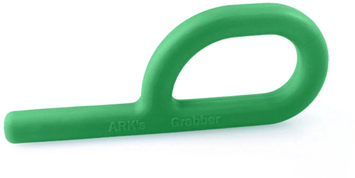 ARK Therapeutic kauwspeelgoed Grabber Original sensorisch hulpmiddel groen.