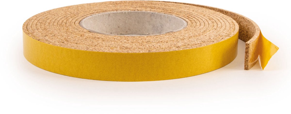 Zelfklevende Kurkstrip / 20mm Kurktape / Kurkband (5m) - Breedte:20mm - Dikte: 3 mm - Lengte: 5 Meter