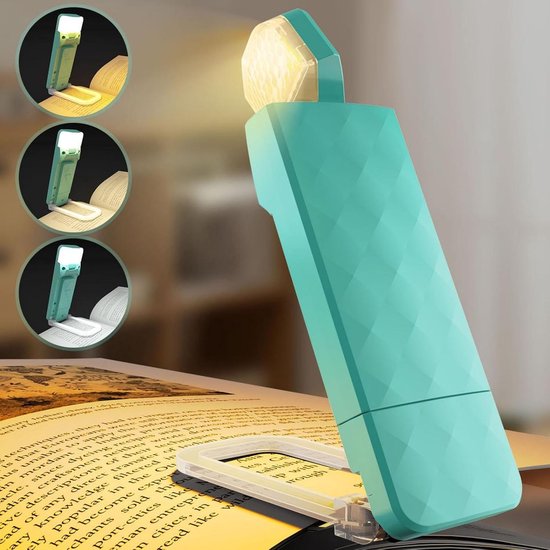 Oplaadbaar Boeklicht - Leeslampje Bed - Lezen in Bed - Oogzorg LED - 13 x 5 x 2 cm - null van Merkloos — afbeelding 3