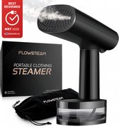 FLOWSTEAM® Luxe Kledingstomer - Handstomer - Stoomreiniger - Stoomapparaat Kleding - Matte Black Edition
