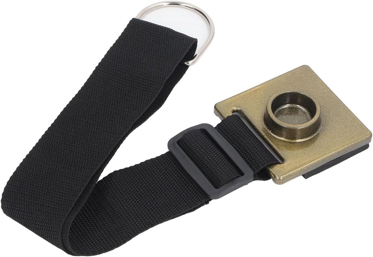 Cello Eindpin Anker - Cello Houder - Muziek Maken - Verstelbare Riem - 9 x 9 x 5 cm - Zwart