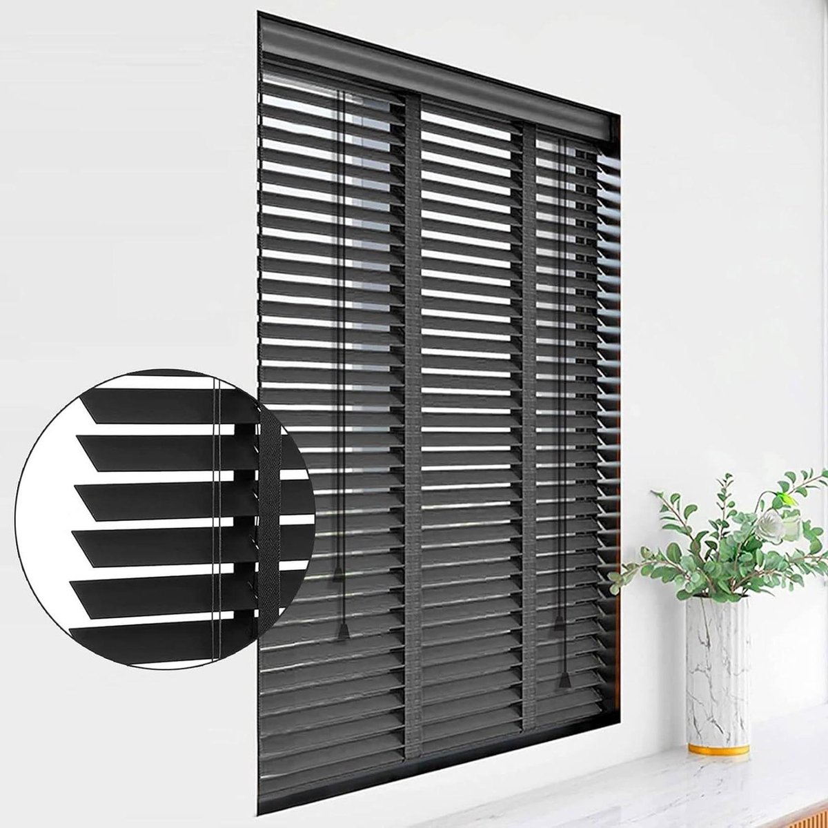 Houten Jaloezieën - Raambekleding Hout - Privacy Creëren - Warmte-isolerend - 130x200cm -