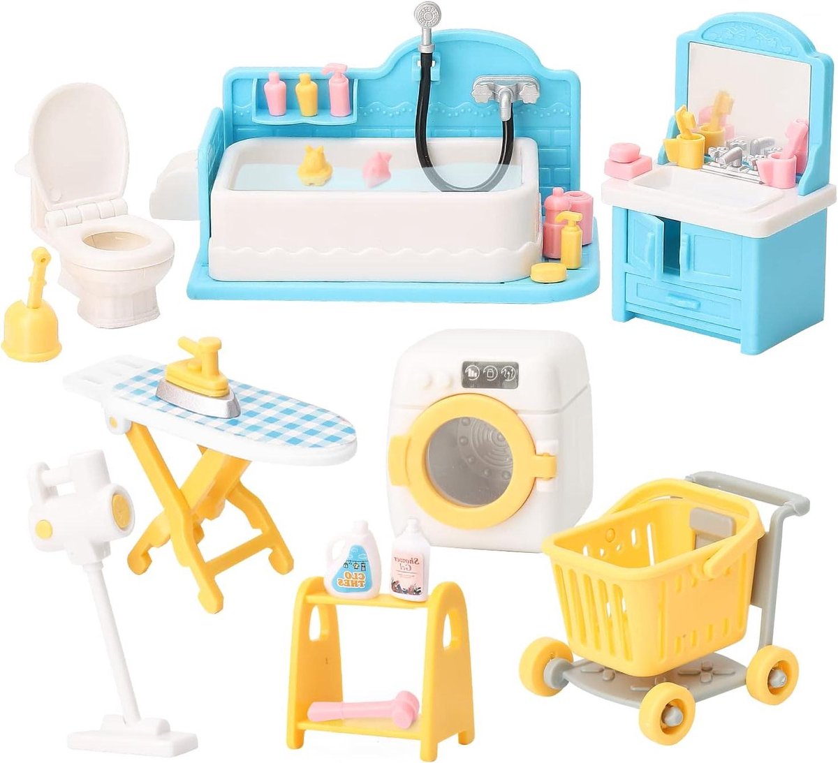 Poppenhuis Meubels - Miniatuur Accessoires - Fantasie Spelen - Handmatig Assembleren - Schaal 1:12 - Wit