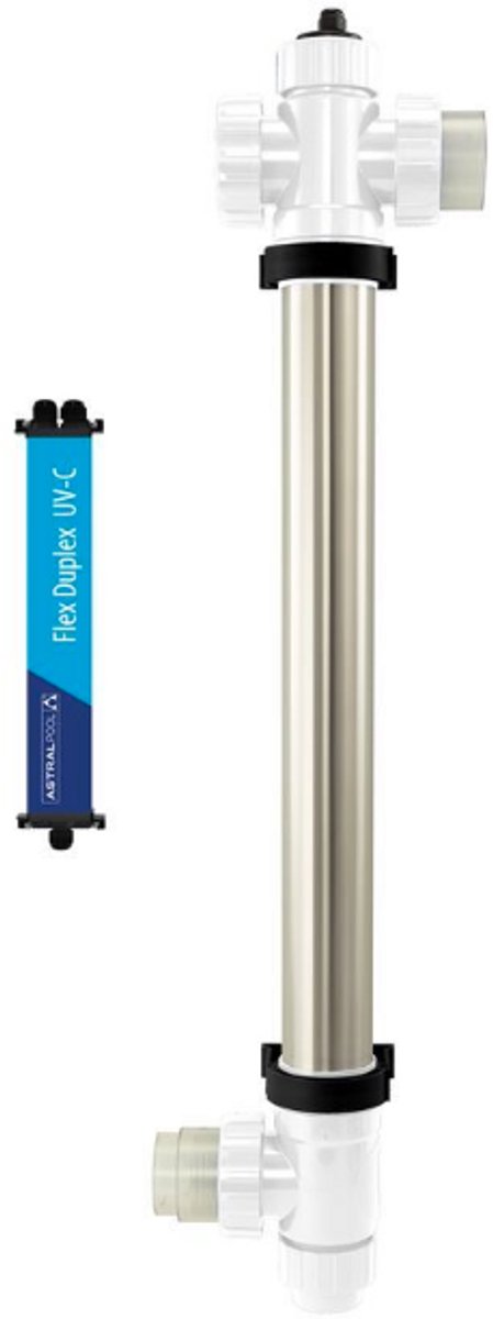 Flex Duplex UV-C 80W – professionele UV-C desinfectie voor chloor- en zoutwaterzwembaden