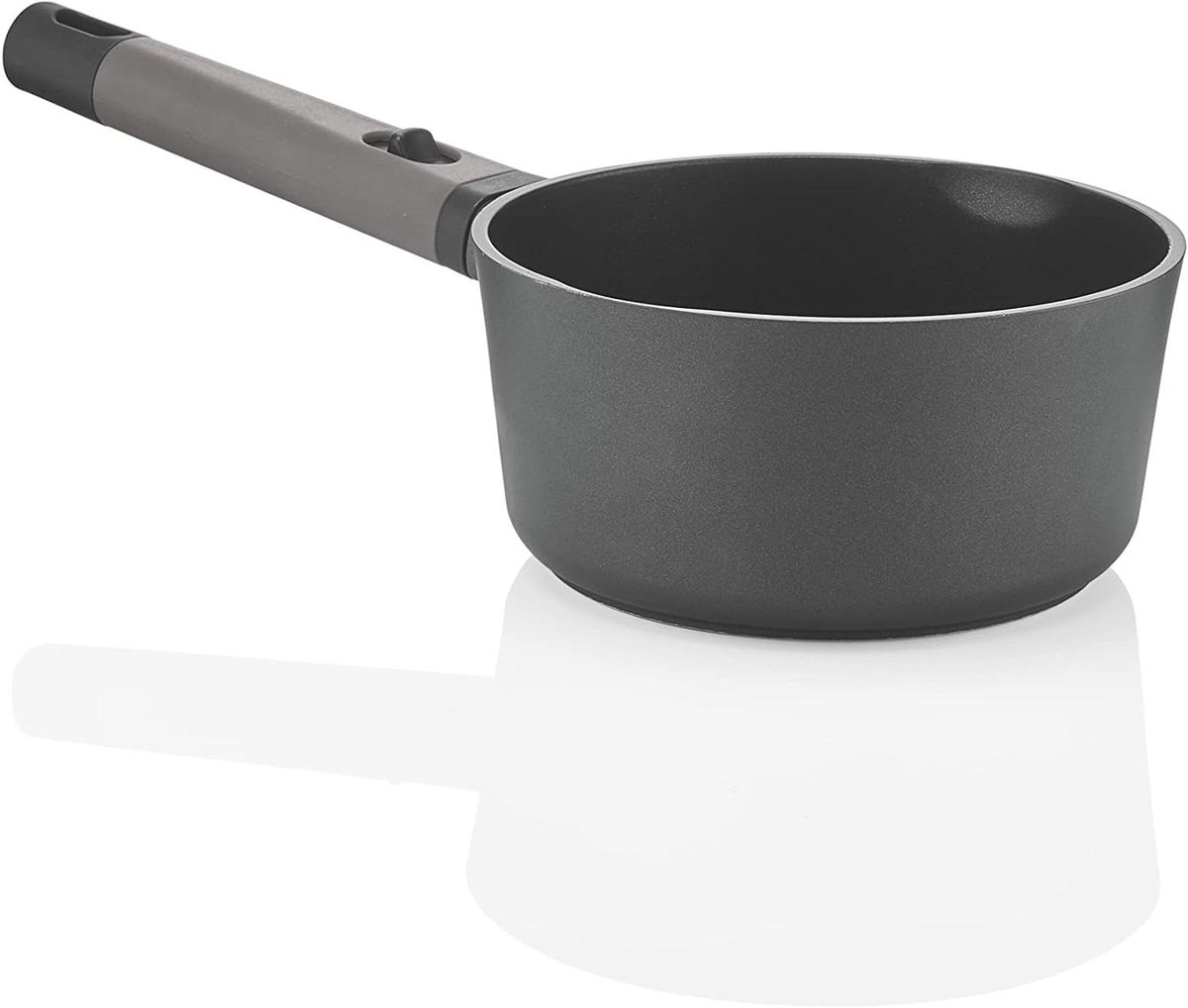 Braadpan - Kookpan - Stoofschotels Maken - Titanium Versterkt - 18cm Diameter - Zwart