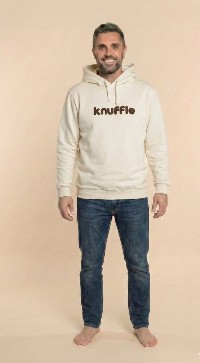 Knuffle Classic Hoodie® | Van het bekende Nederlandse merk Knuffle® | Linda: "De perfecte hoodie. Stijlvol en heel comfortabel!" | Duurzaam geproduceerd in Portugal | Voor dames en heren | Verkrijgbaar in 4 kleuren, dit is maat S, in de kleur Wit