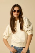 Sissy-Boy - Witte sweater met embroidery
