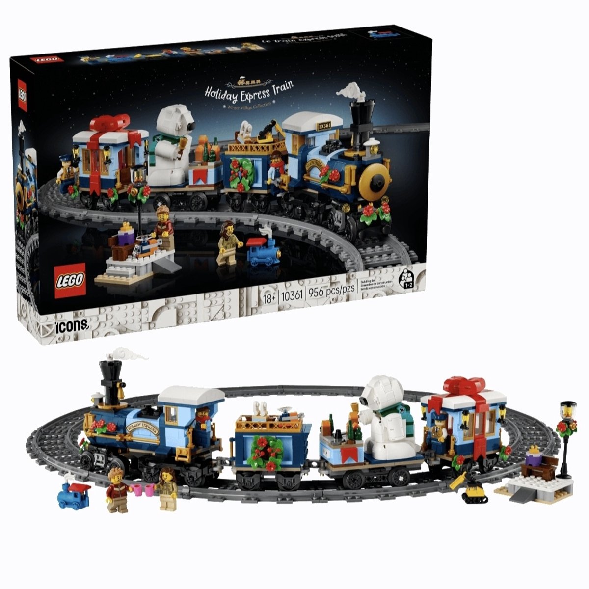 LEGO Icons Feestelijke Kersttrein Kerstdecoratie - 10361 — afbeelding 12