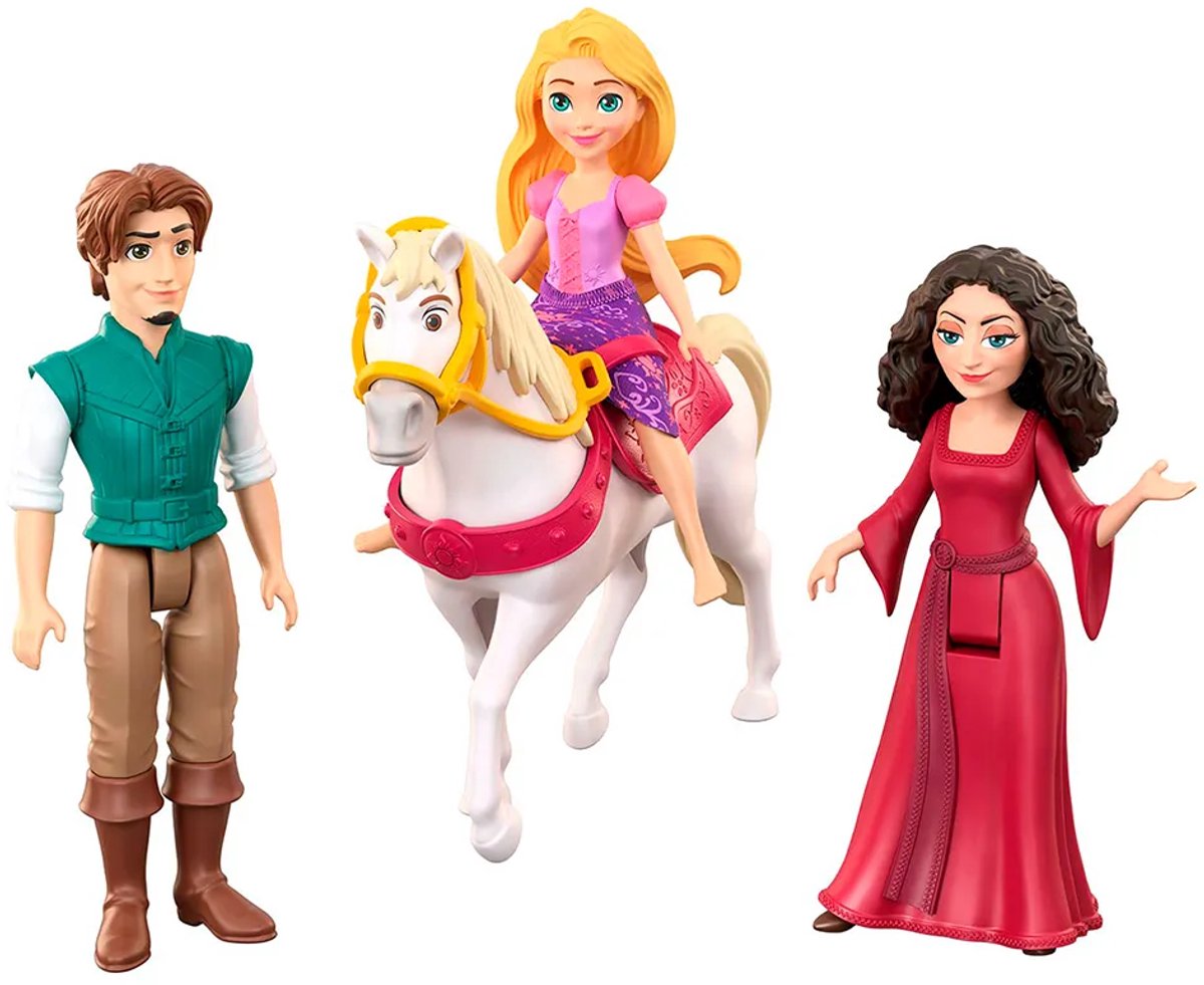 Disney Prinses Rapunzel Personageset met 3 kleine poppen en paard — cadeau in Spellen & Speelgoed - foto 8