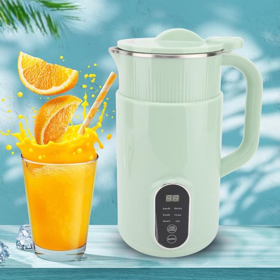 Automatische Notenmelkmaker, Kleine Geluidsarme Sojamelkmachine X-vormige Roestvrijstalen Messen Notenmelkmaker Draagbare Sojamelkmachine Mini Sojamelkmaker van Merkloos — afbeelding 2