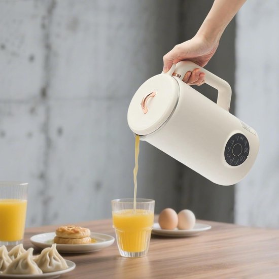 Notenmelkmachine, 1000 ml, sojamelkmachine met 12-uurs timer en 12 uur warmhoudtijd, 10 messen, automatische plantenmelkmaker en milkshakemachine, voor 3-5 personen van Merkloos — afbeelding 2