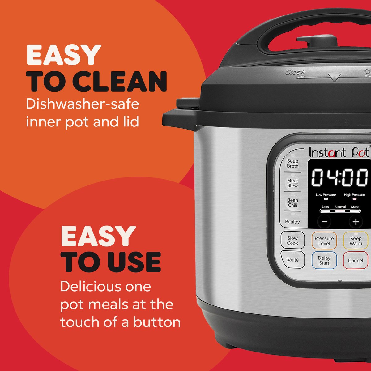 Instant Pot Duo 7,6L Multicooker - 7-in-1 Snelkookpan - Slowcooker - Rijstkoker - Stomer - Yoghurtmaker - Warmhouden - Tot 8 Porties – foto 5