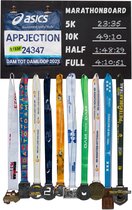 MarathonBoard™ - Bold - Medaillehanger - Medaille rek - Medaille ophangen - Medaille houder - Hardlopen - Hardloop cadeau - Inclusief Montageset & Krijt