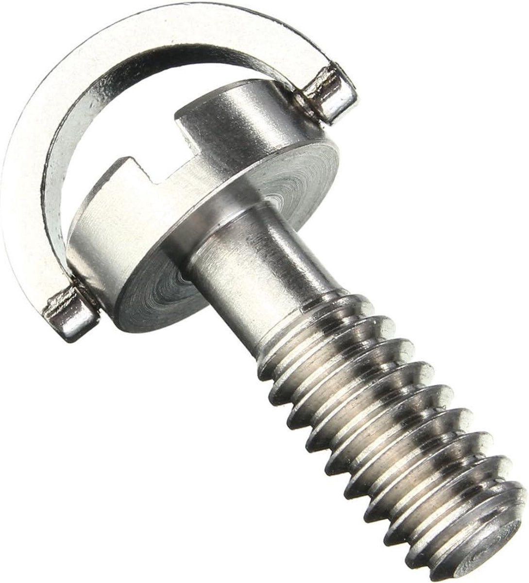 Statief Schroef - Camera Schroef - Camera Bevestigen - Stalen D-schroef - 1/4 inch - Zilver