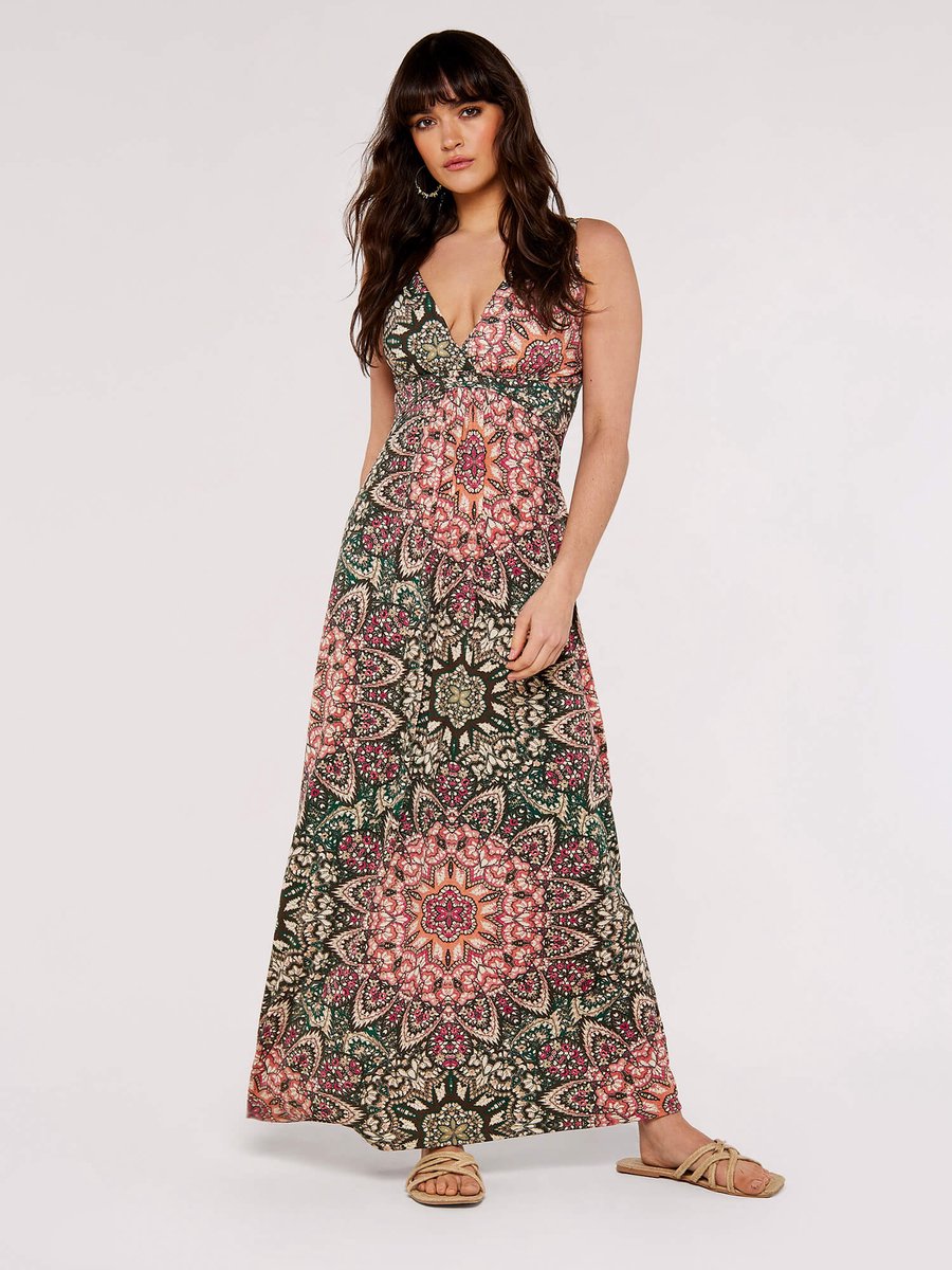 Midi-jurk met mandala
