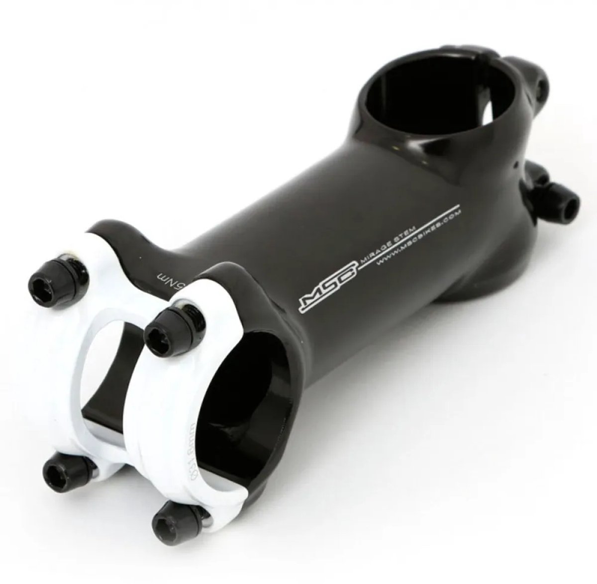 Msc Mirage 31.8 Mm Fiets Stuurpen Wit,Zwart 70 mm / 7º