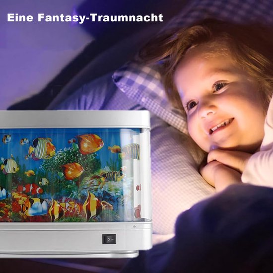 MIVRAY Reguliere Aquariumverlichting - LED Aquarium Nachtlicht - Realistische Visprojectie Lamp - Decoratieve LED Verlichting - ABS - Wit van MIVRAY — afbeelding 5