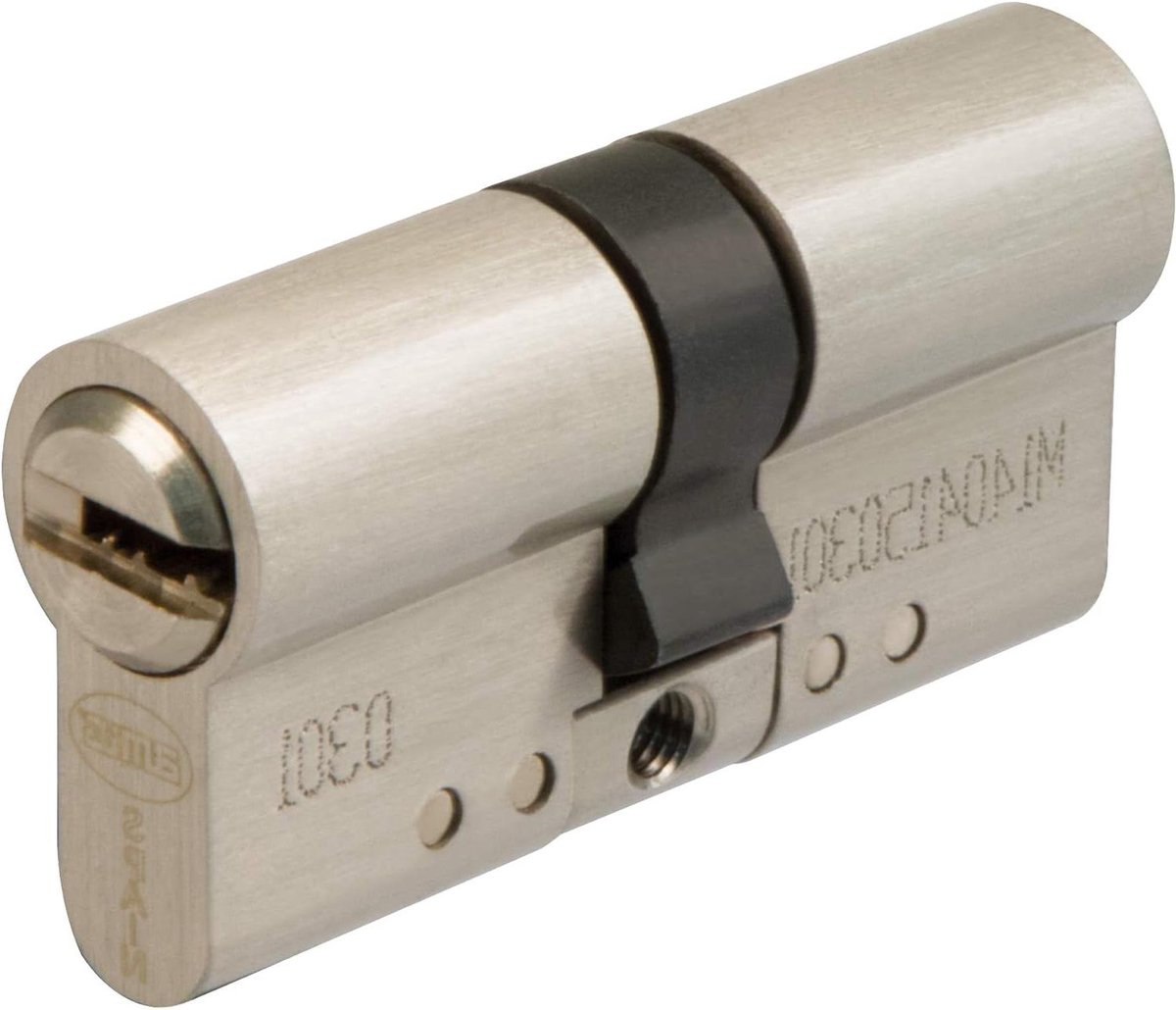 Veiligheidscilinder Deurslot - Cilinder Koppeling - Deur Beveiligen - Anti-boor anti-stootslot - 80 mm 40-40 - Matzilver