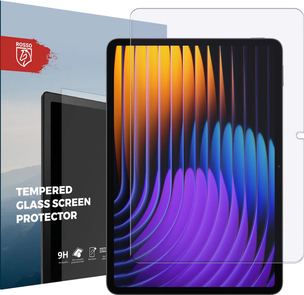 Rosso Screen Protector Geschikt voor Xiaomi Pad 7 / 7 Pro - 9H Tempered Glass - Glasplaatje - Gehard Glas - Beschermglas