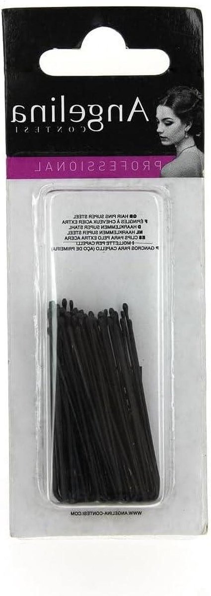 Haarspelden set - Rechte spelden - Haarstyling - Stabiele fixatie - 50 stuks 45 mm - Zwart