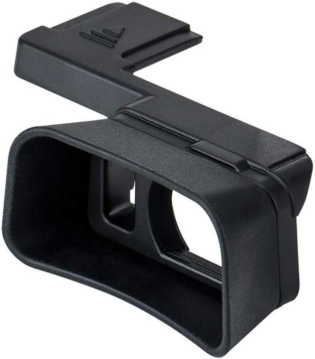 Camera Oogschelp - Vergroot Oculair - Comfortabel Kijken - Verlengd Ontwerp - 4 x 5 x 8 cm - Zwart