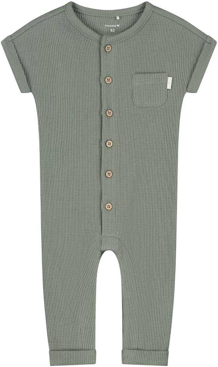 Prénatal newborn boxpakje wafel - Voor jongens en meisjes - Unisex - Groen - Maat 56
