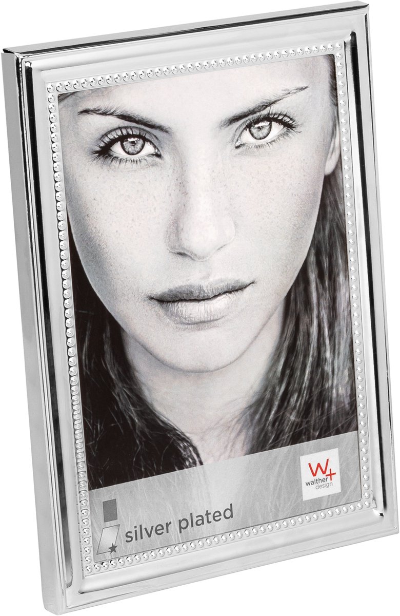 Walther BM015S Elodie - Metalen portretlijst - Fotoformaat 10x15 cm - Zilver