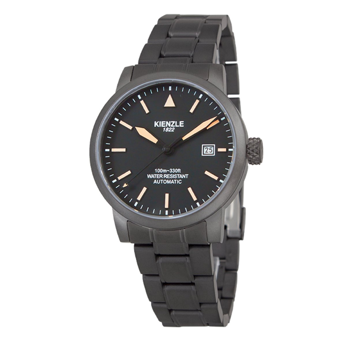 KIENZLE Horloge - Flieger - Automatic KM416I - Zwart - Lichtgevende Indexen en Wijzers