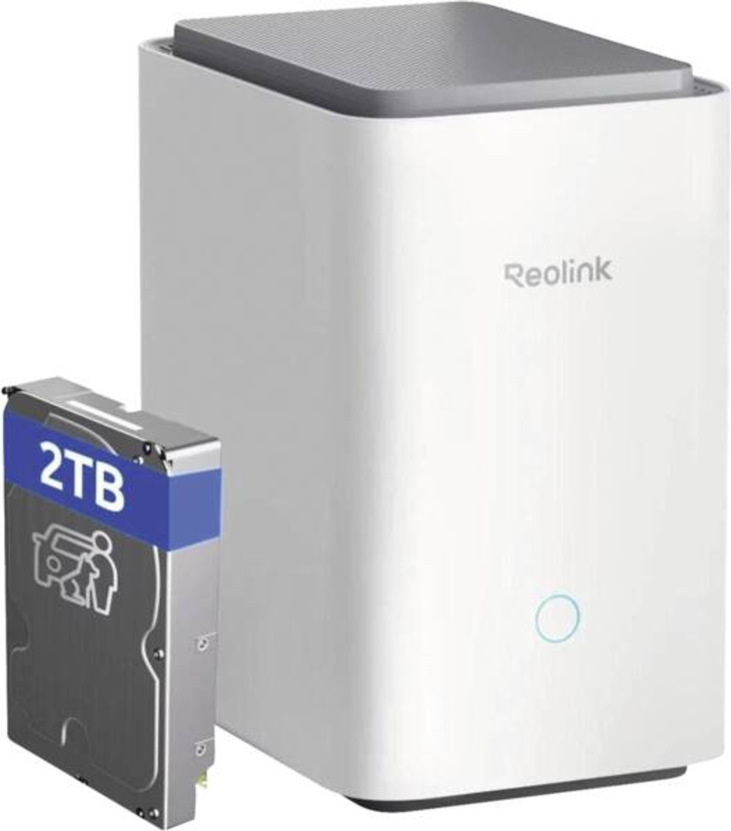 Reolink RL-HUBP1, 2 TB, 16 TB, Grijs, Wit, 133 mm, 185 mm, 222 mm
