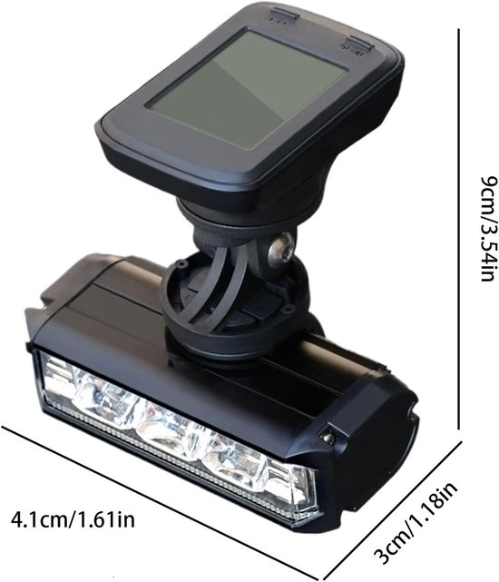 VHV - Fiets voorlicht - LED fietslamp - oplaadbare koplamp 1000 lumen 4 standen USB oplaadbaar waterbestendig - voor stadsfiets, racefiets en mountainbike — afbeelding 2
