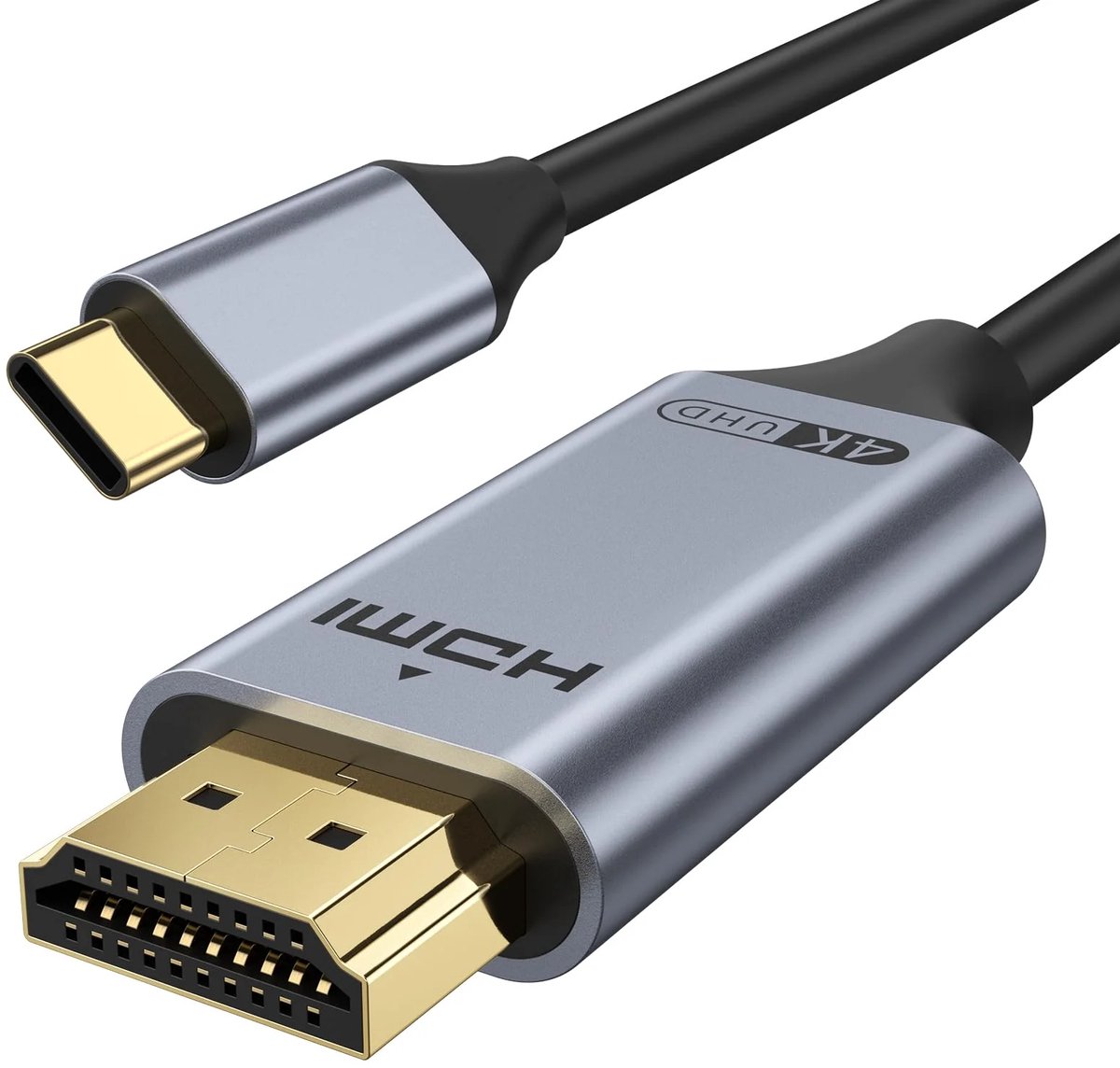 Vyzio - USB-C naar HDMI kabel 4K 60Hz - Laptop naar TV/Monitor - Plug & Play - Thunderbolt 3/4 Compatibel - Ultrakabel voor Helder Beeld - 2 Meter - USBCX