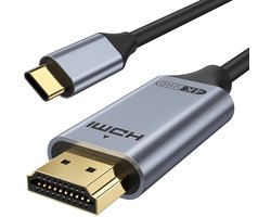 Vyzio - USB-C naar HDMI kabel 4K 60Hz - Laptop naar TV/Monitor - Plug & Play - Thunderbolt 3/4 Compatibel - Ultrakabel voor Helder Beeld - 2 Meter - USBCX