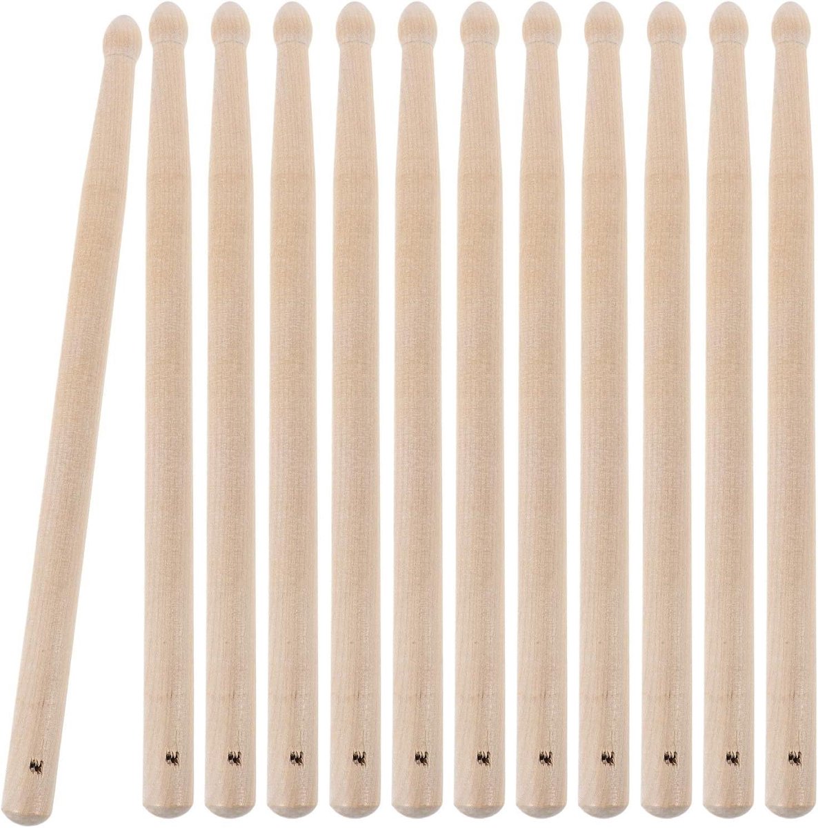 Houten Drumstokken - Percussie Stokken - Muziek Maken - Ergonomische Handgreep - 25 cm - Beige