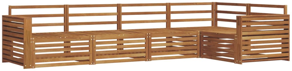 vidaXL Buiten - bank - set - 5 - st - Naturel