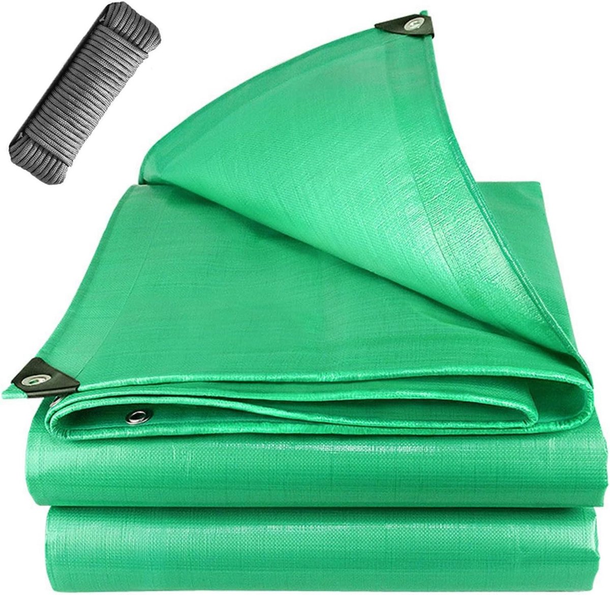 Dekzeil Polyethyleen - Afdekzeil Polyester - Spullen Afdekken - Scheurvast UV-gestabiliseerd - 1.2 x 3 m - Groen