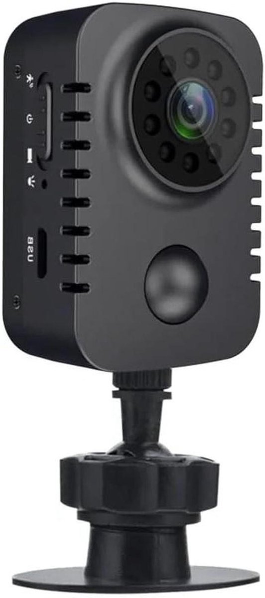 Mini Body Camera - Draagbare Camera Beveiliging - Toezicht Houden - Bewegingsdetectie Nachtzicht - 16GB Micro SD - Zwart