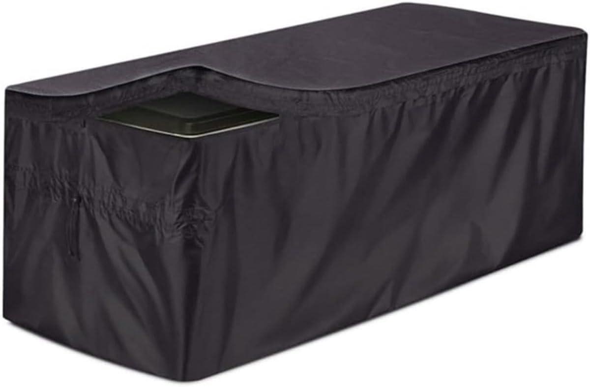 Kofferbakhoes Outdoor - Opbergdoos Afdekking - Tuinmeubels Beschermen - Waterdicht UV-bestendig - 130 x 60 x 71 cm - Zwart