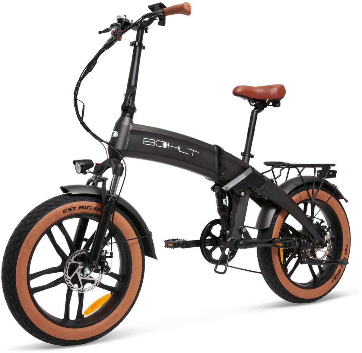BOHLT F20 - Elektrische Vouwfiets - Fatbike - 250W Motor - Max 55 kilometer radius - 7 Versnellingen - Tot 25 km/u - Zwart thumbnail 2