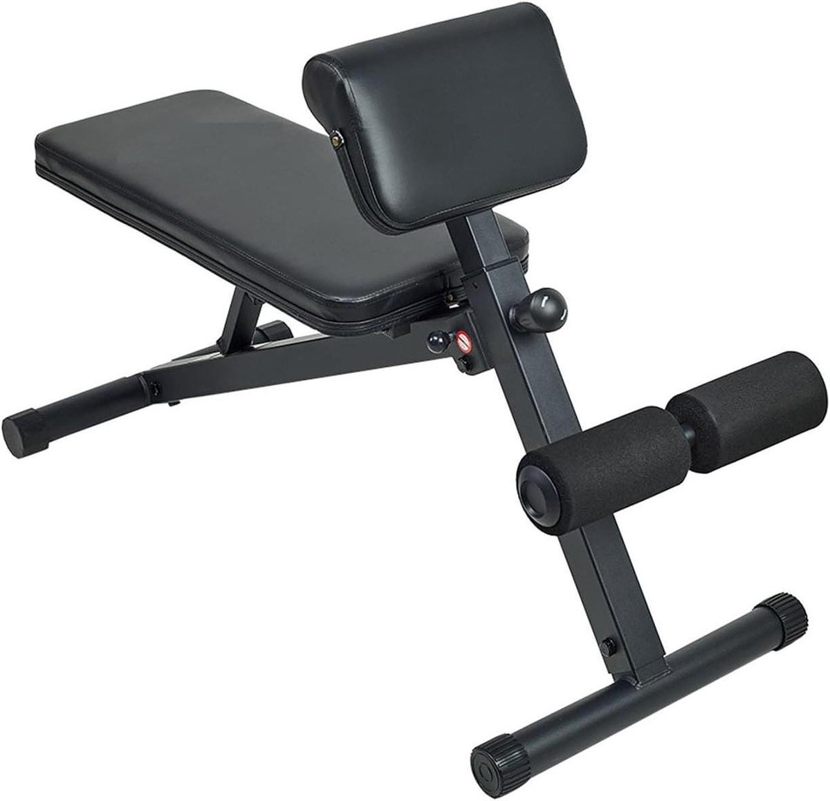 Opvouwbare Halterbank - Fitnessbank Trainingsbank - Kracht Training - Multi-hoek Verstelbaar - 500 kg Draagvermogen - Zwart Geel