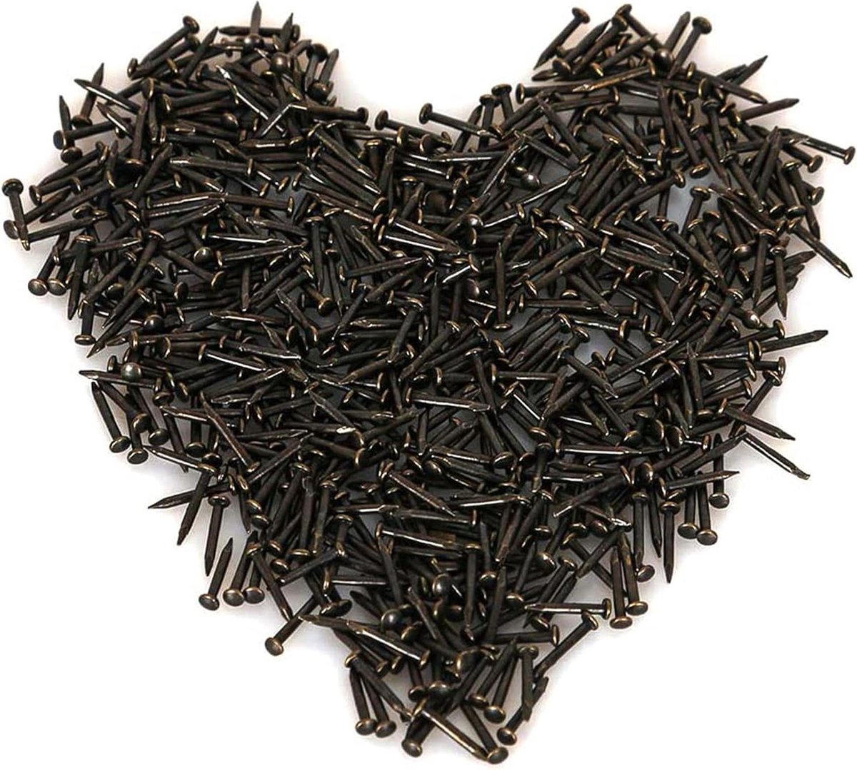 Kleine houten nagels - Decoratieve spijkers - Houtbewerking en hobby - Glad oppervlak - 1.5 x 15 mm - Zwart