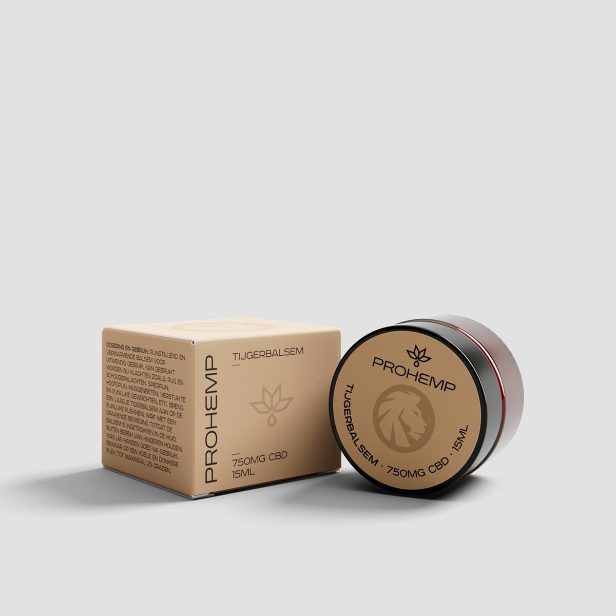 ProHemp CBD Tijgerbalsem 15ml met 750 mg CBD – Natuurlijke CBD Tijger Balsem voor Spieren, Gewrichten en Luchtwegen – Verkoelende en Verwarmende Spierbalsem voor Sporters – Ondersteunt Spierherstel en Ontspanning - Hennep