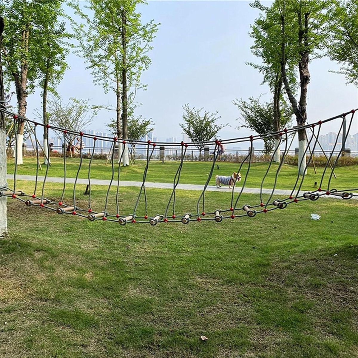 Slackline Accessoires - Obstakelbaan Onderdelen - Fysieke Training - Veilige Metalen Gesp - 2 meter - Niet gespecificeerd