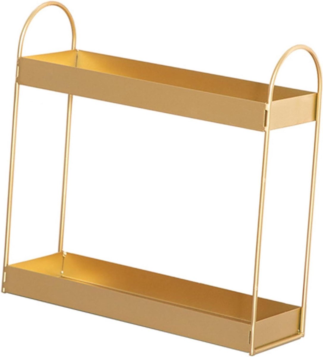 Make-up Organizer - Opbergrek Lade - Cosmetica Opbergen - Twee Niveaus - 31x30CM - Goud