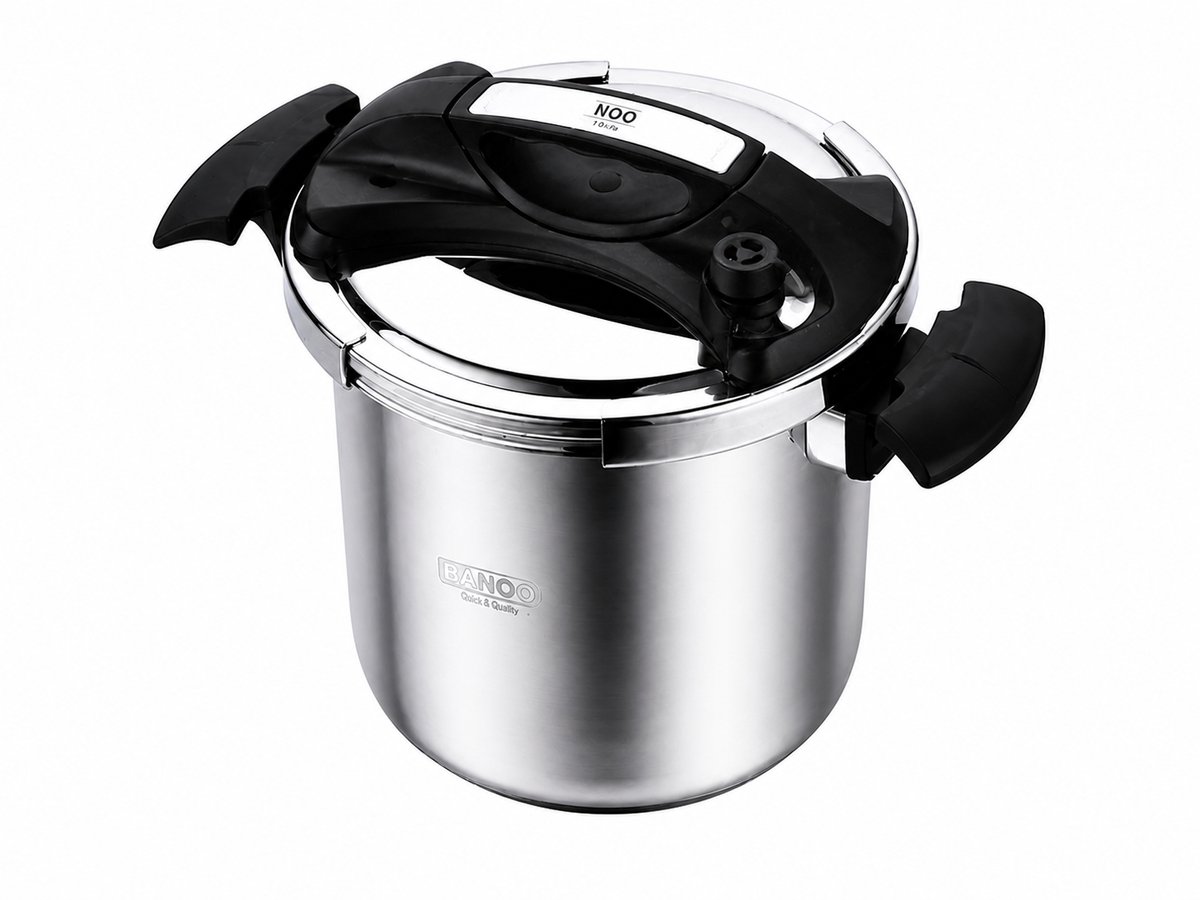 Pressure Cooker – Stainless Steel 6 liter Non-Stick (Marble Coating) – Suitable for All Heat Sources