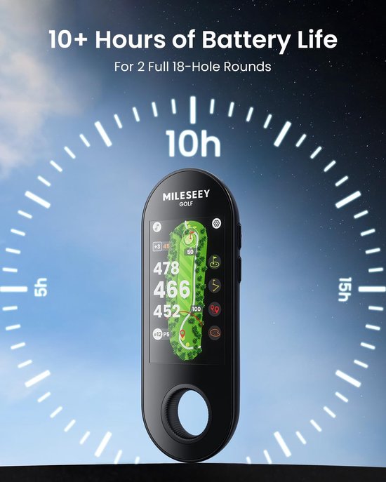 Mileseey GeneSonic Go - Golf GPS Handheld Touchscreen van Mileseey — afbeelding 3